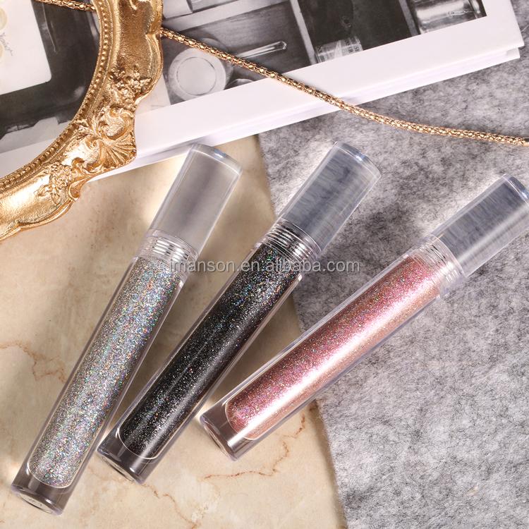 Wholesale OEM Diamond Lip Gloss Makeup High Gloss Hologram Glitter Lip Gloss