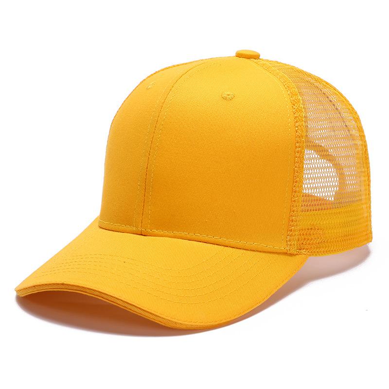 Wholesale Custom Logo Adjustable Size Cotton Snapshot Mesh Hat Men And Women Outdoor Sports Running Mesh Baseball Cap