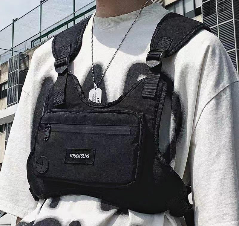 Work Clothes Street Style Vest Fashion Couple's Bag Tactical Bag Fashion Casual Women's Clothing Men's Functional Couple's Vest Bag