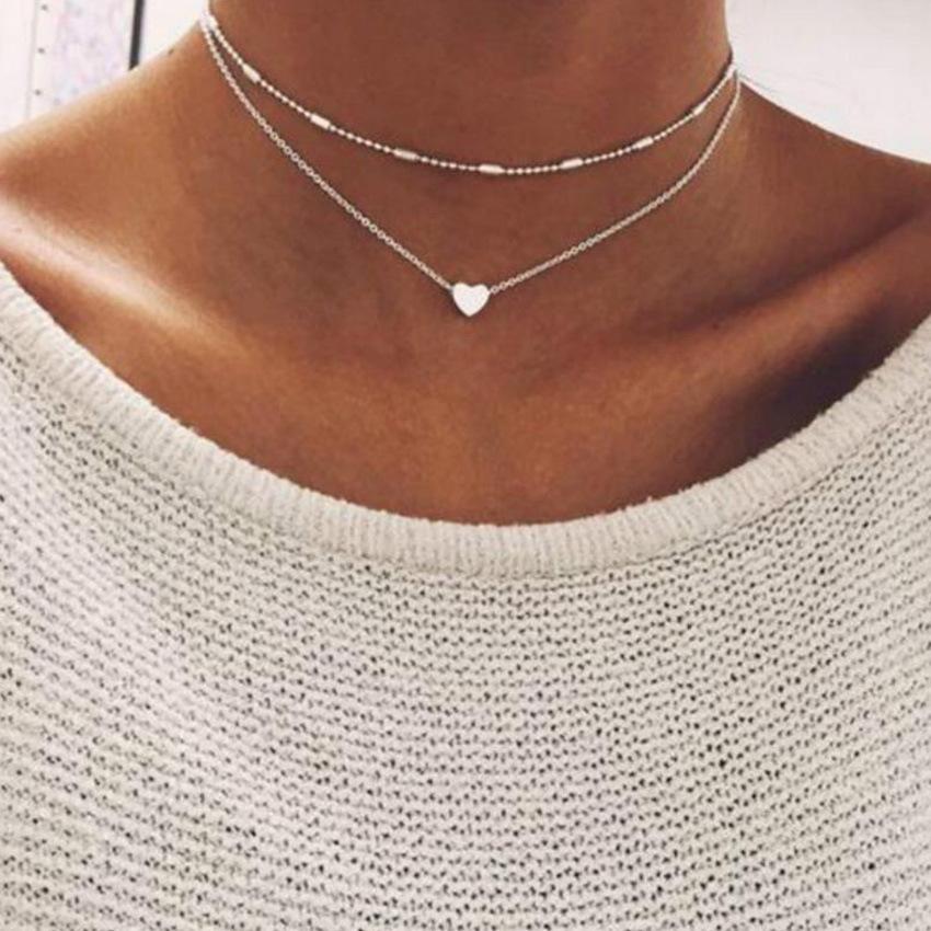 Fashion Bohemian Multilayer Gold Pendant Necklace For Women Wholesale NS180883