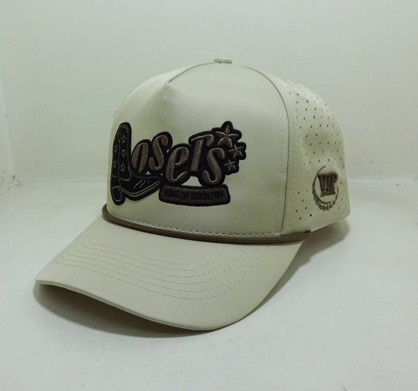 High Quality 100% Polyester Waterproof Golf Hat Moisture Wicking Laser Hole Embroidery Promotional Golf Brand Clothing