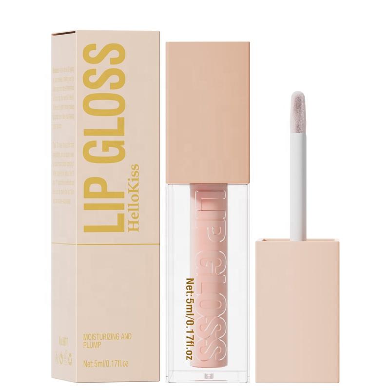 Manufacturer Luxury Cosmetic Gloss Transparent Lip Glaze Wholesale Bulk Glitter Lip Gloss