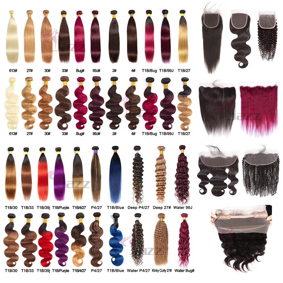 Supplier 100% Virgin Brazilian Hair Natural Curl Color Cuticle Aligned Hair Bundle HD 360 Lace Closed Suit