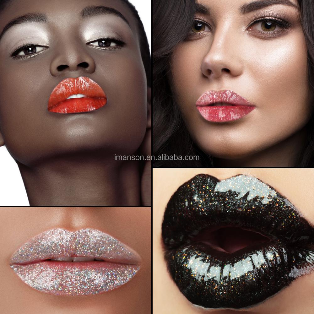 Wholesale OEM Diamond Lip Gloss Makeup High Gloss Hologram Glitter Lip Gloss