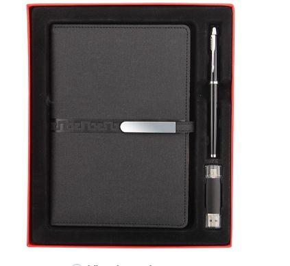 Corporate Gift Souvenirs Customized Logo For Guests Notebook Journal With Pen And Flask Umbrella USB Power Bank
