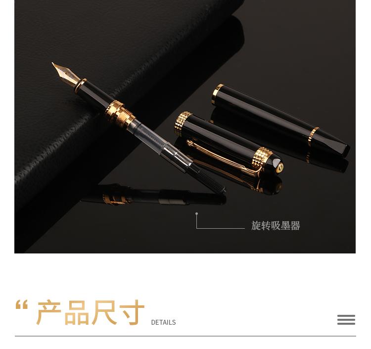 Wholesale New Product Elegant Design Liquid Ink Pen Writing Dot Classic Pen