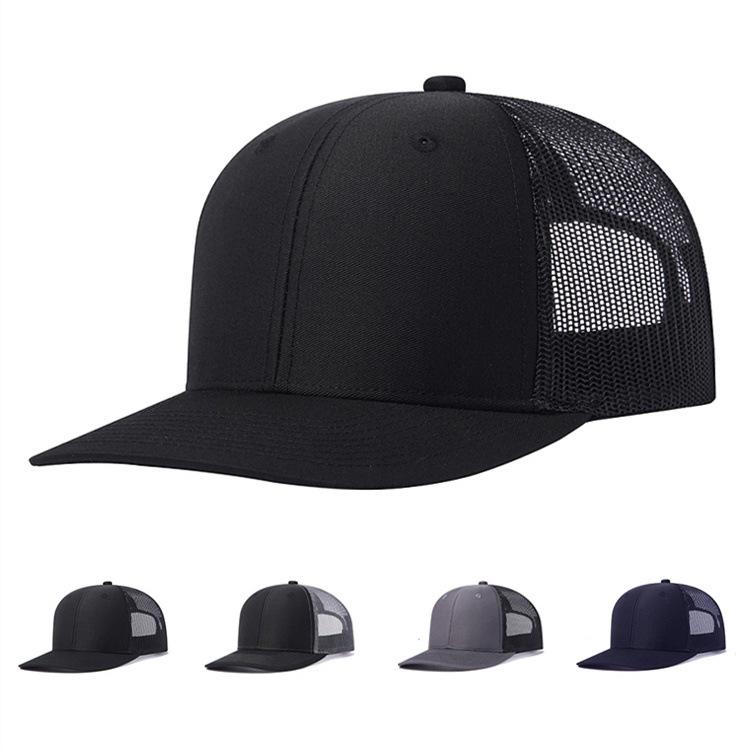 Wholesale Custom Logo Adjustable Size Cotton Snapshot Mesh Hat Men And Women Outdoor Sports Running Mesh Baseball Cap