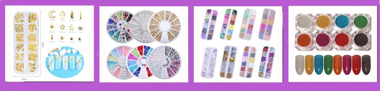 New Nail Art Stickers & Decals Packaging Flower Design And Fashion Custom 2d/3d Nail Art Stickers