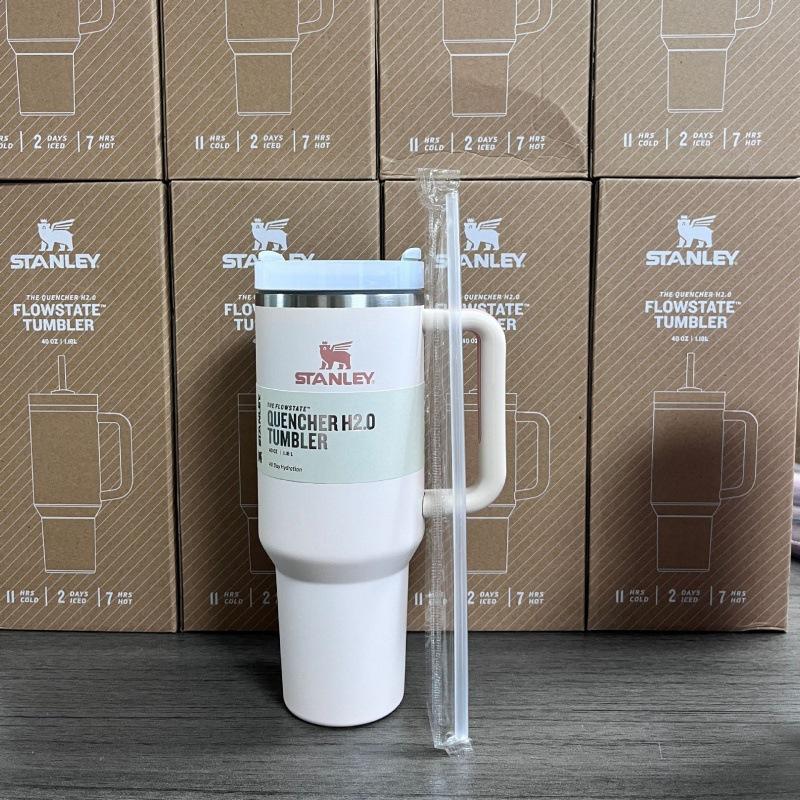 Factory Price 40 Oz Double Wall Vacuum Insulation Thermos Cup With Handle Lid Stainless Steel Car Thermos Cup Straw Coffee Cup Bottle