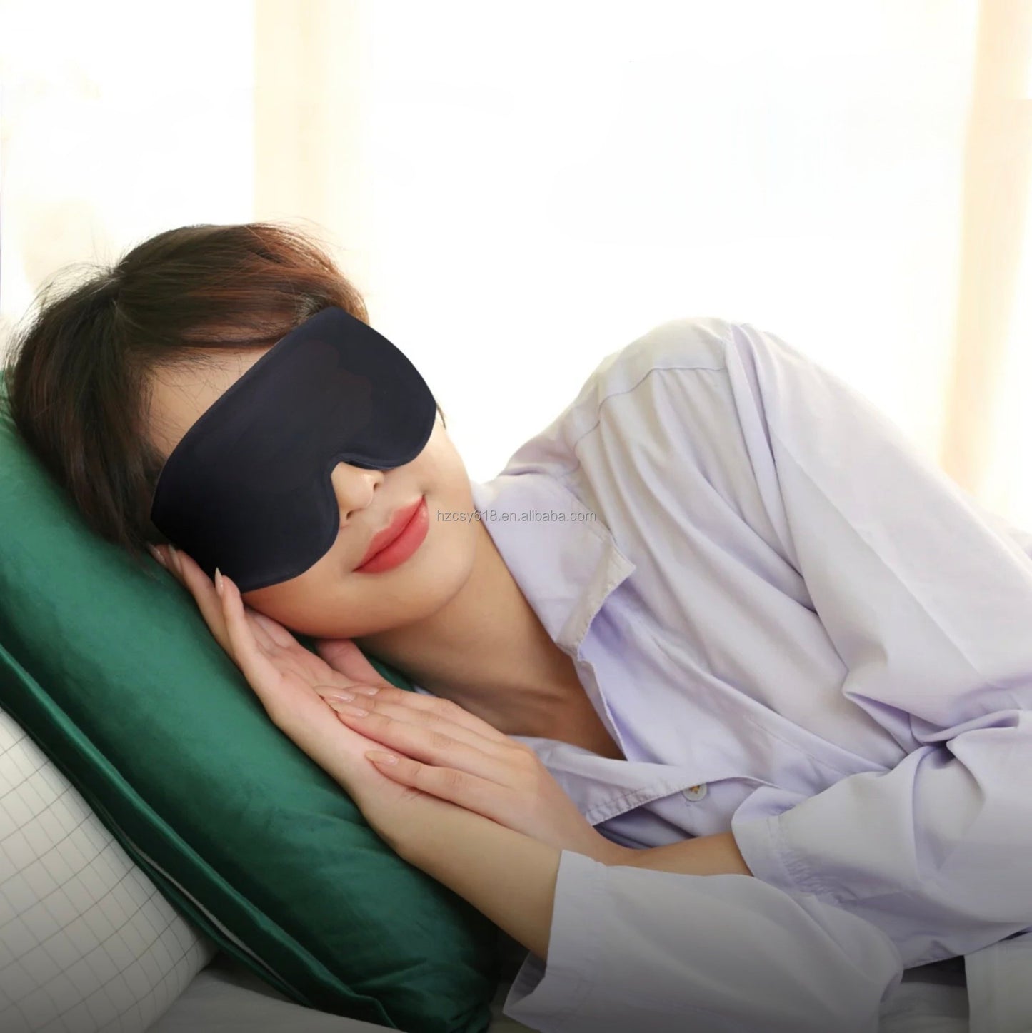 100% Bamboo 3D Thickened Sleeping Eye Mask With Eyelash Extensions Stylish Comfortable Eye Mask And Accessories