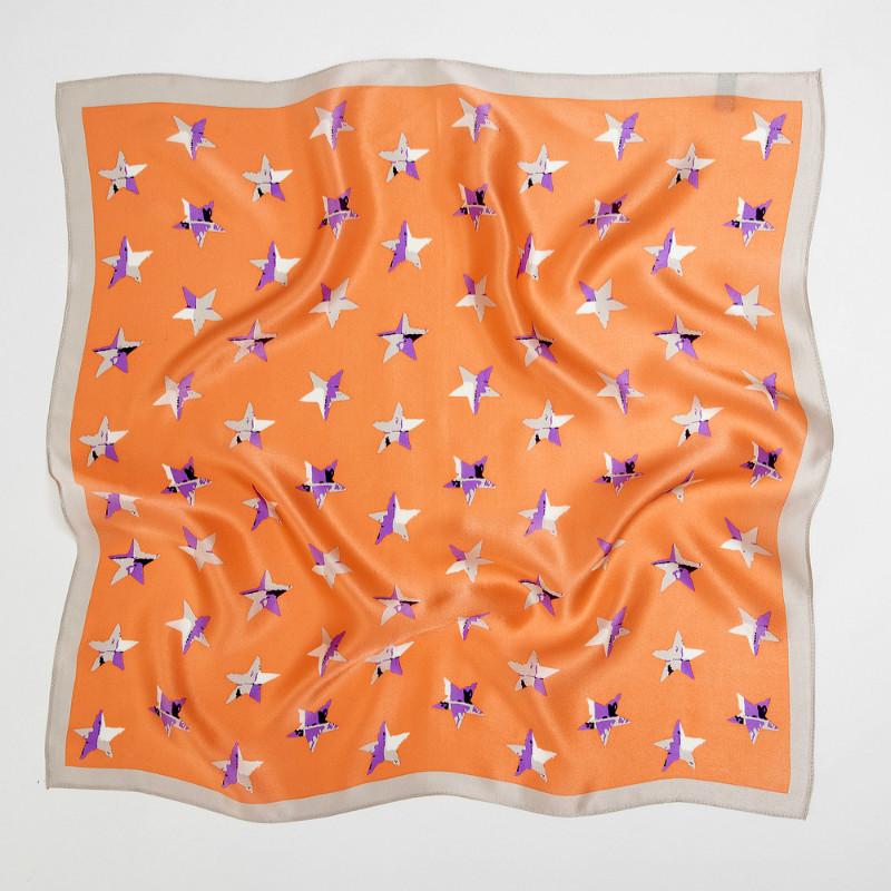 100% 丝巾印花服务设计师foulard socie女士方形定制丝巾带标志100% silk scarf printing service designer fould socie ladies square custom silk scarf with logo