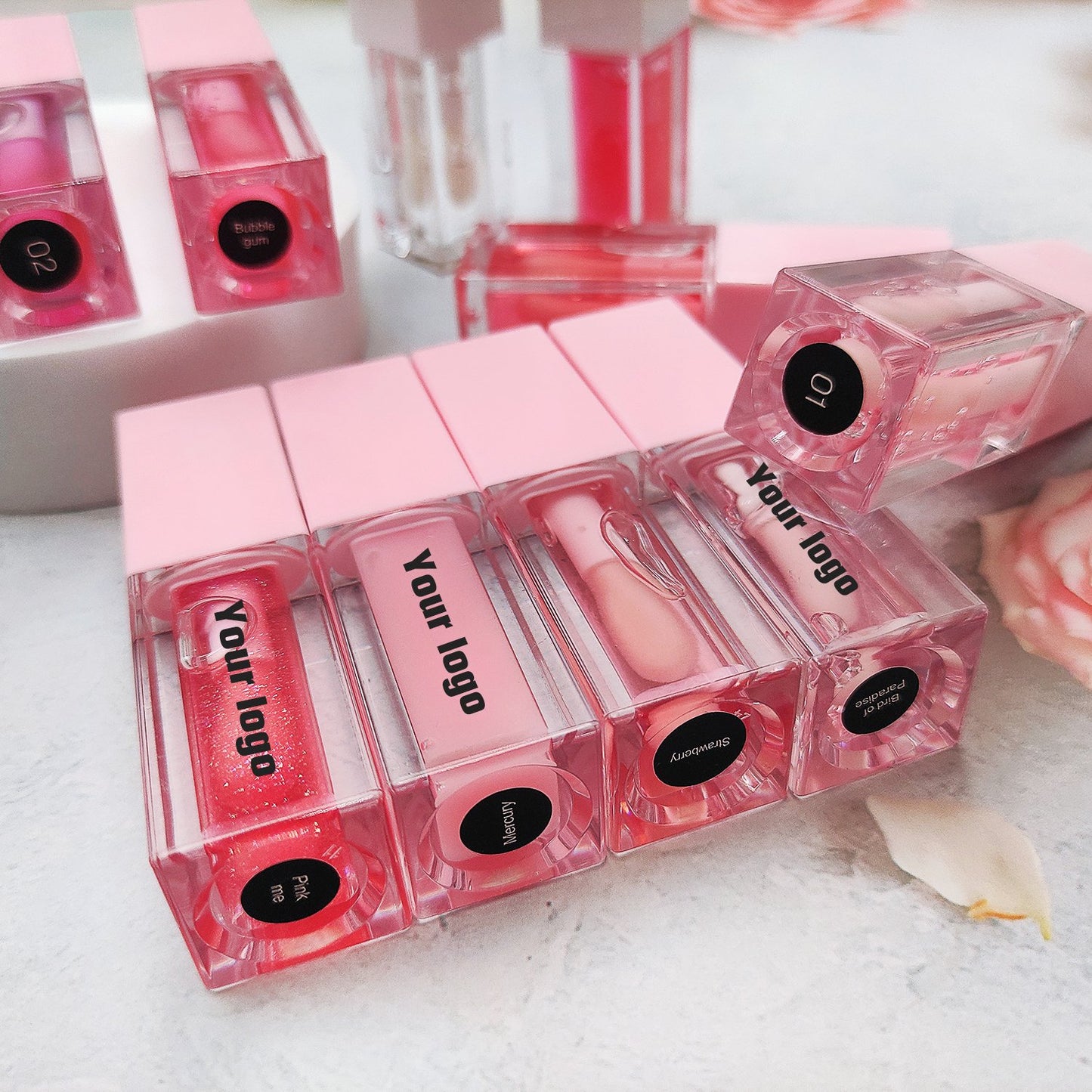Wholesale Mini Plump Moisturizing Tone Magic Lip Oil Vegetarian Fruit Shimmer Lip Oil Private Label Liquid Clear Lip Gloss