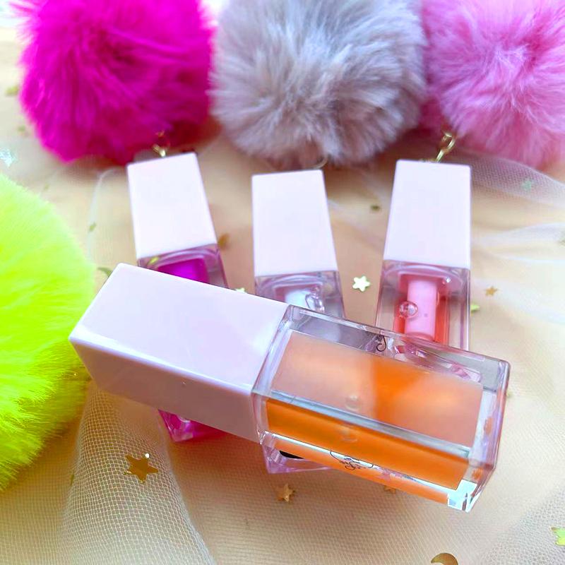 Wholesale Mini Plump Moisturizing Tone Magic Lip Oil Vegetarian Fruit Shimmer Lip Oil Private Label Liquid Clear Lip Gloss