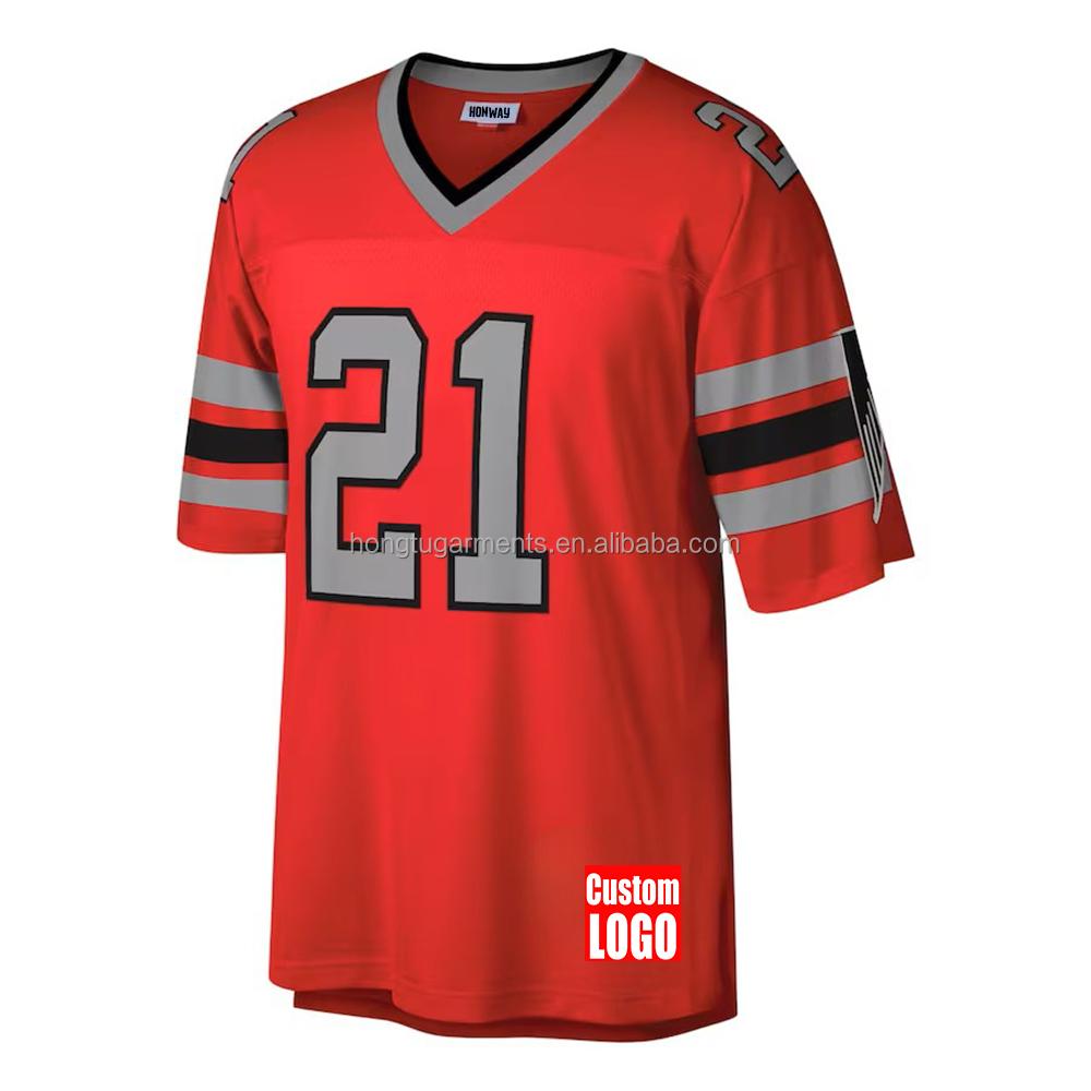 Custom Sublimation Stitching Embroidery Rugby Sportswear Jersey Football Original Football Shirt American Football Jersey