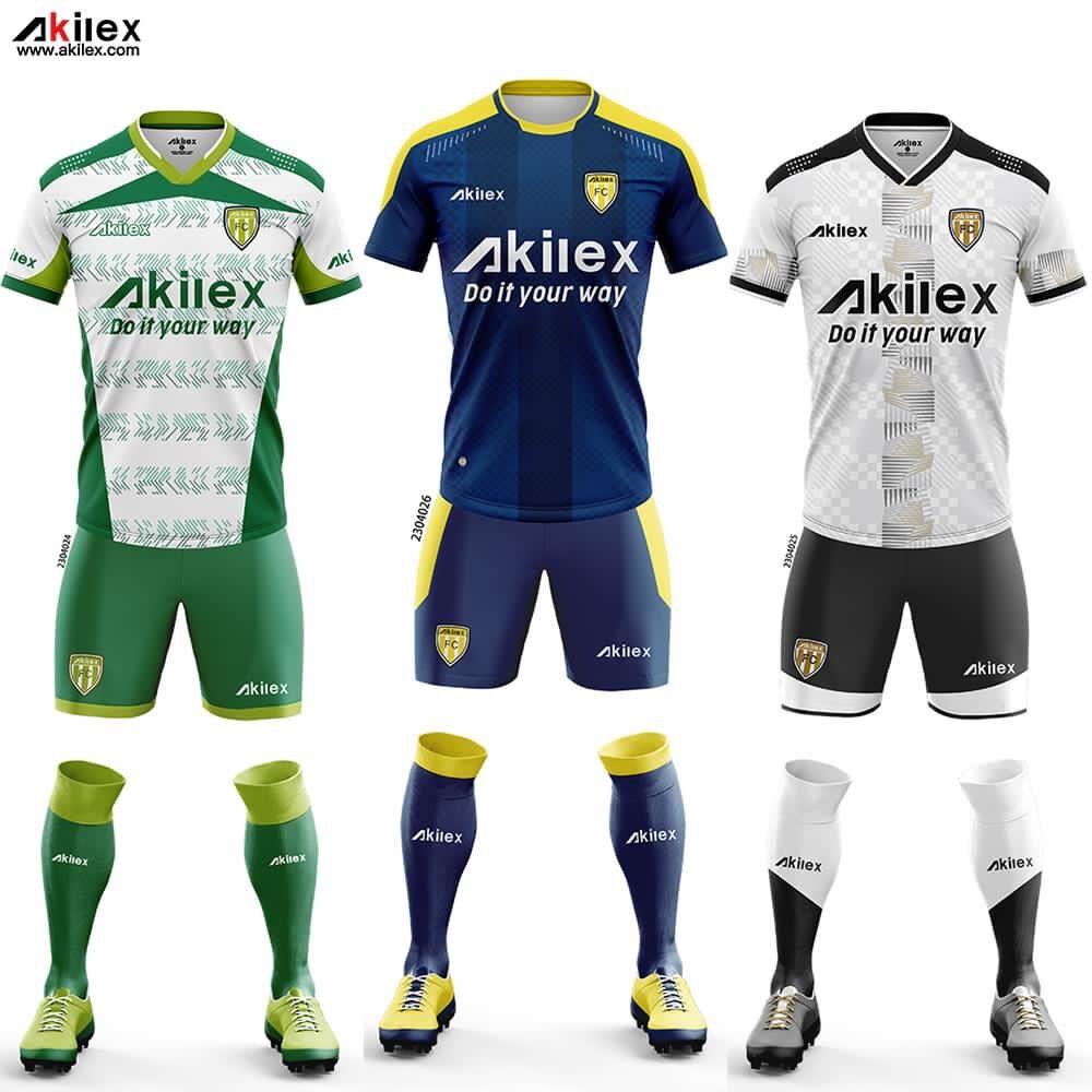 Factory Direct Full Set Of Football Uniform Sublimation Printing Football Uniform Football Shirt Mail Order Football