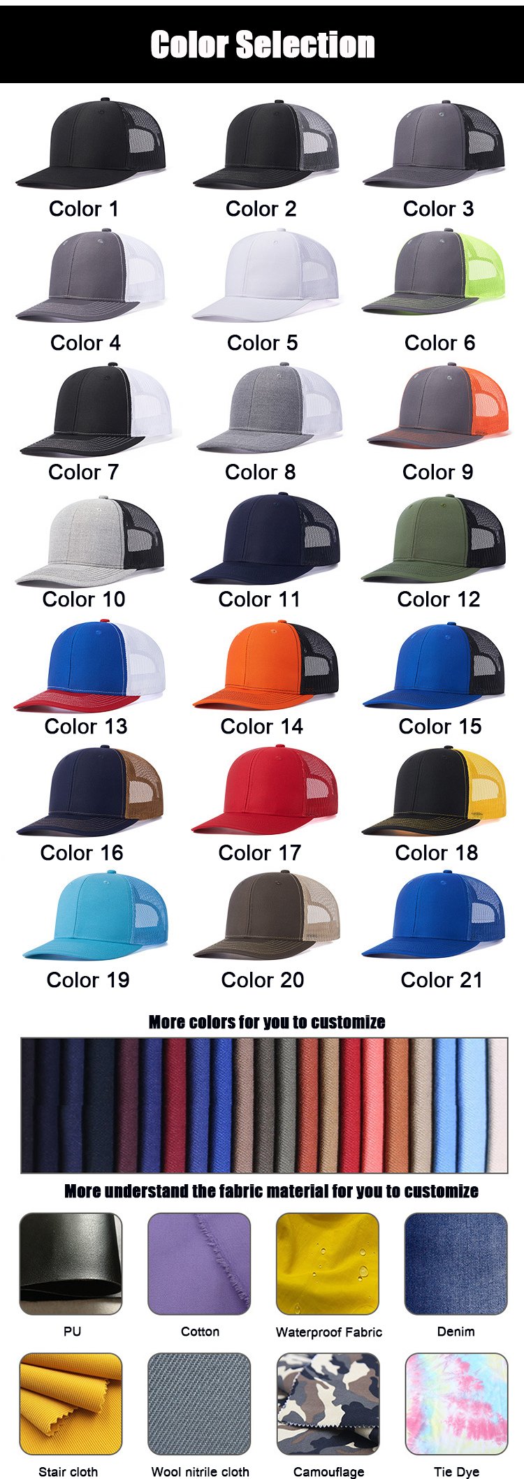 Customized Logo Unisex Blank Shape Fit Cap 112 Truck Drivers Cap High Quality Mesh Cap Ordinary Men's Sun Hat