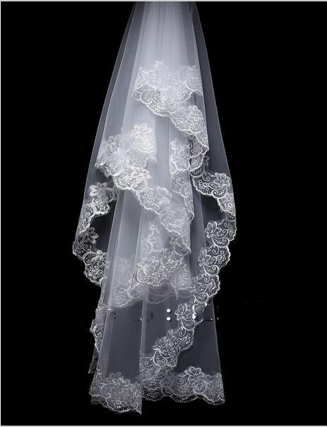 CYG 3.0 M Grown Up Church Veil Wedding Dress Bridal Soft Tulle Flash Sequins Spark Bridal Veil