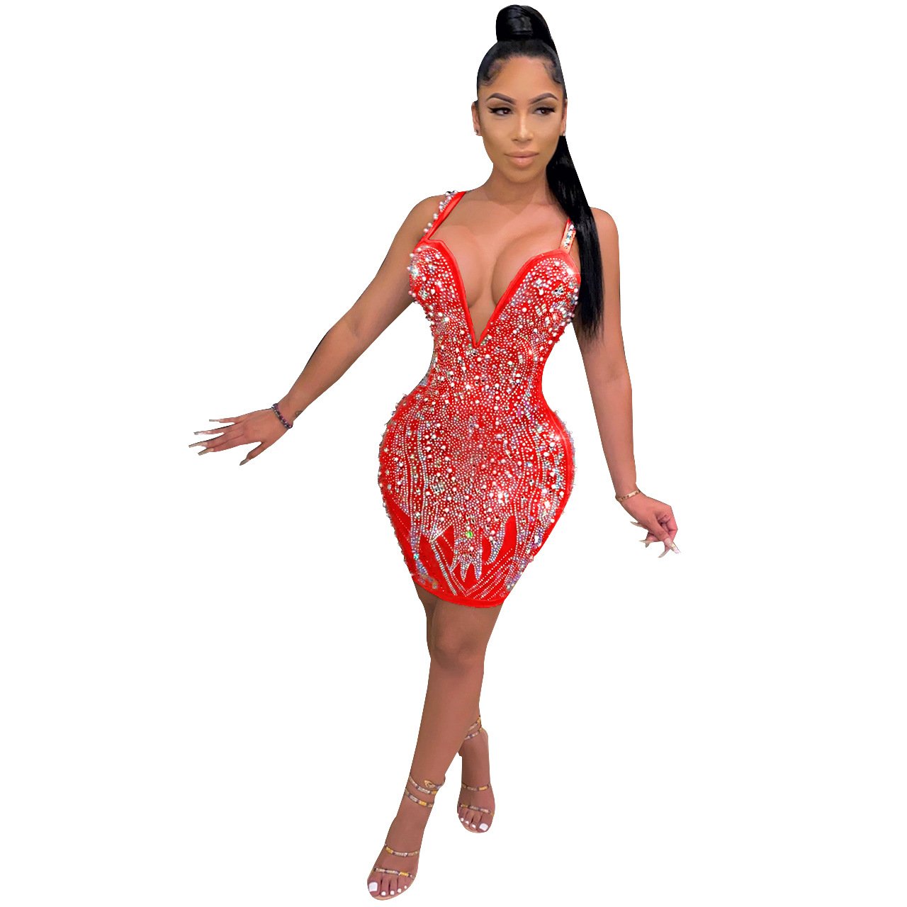 Wholesale Women Dress New Design Party Dress Sleeveless Women Elegant Ladies
