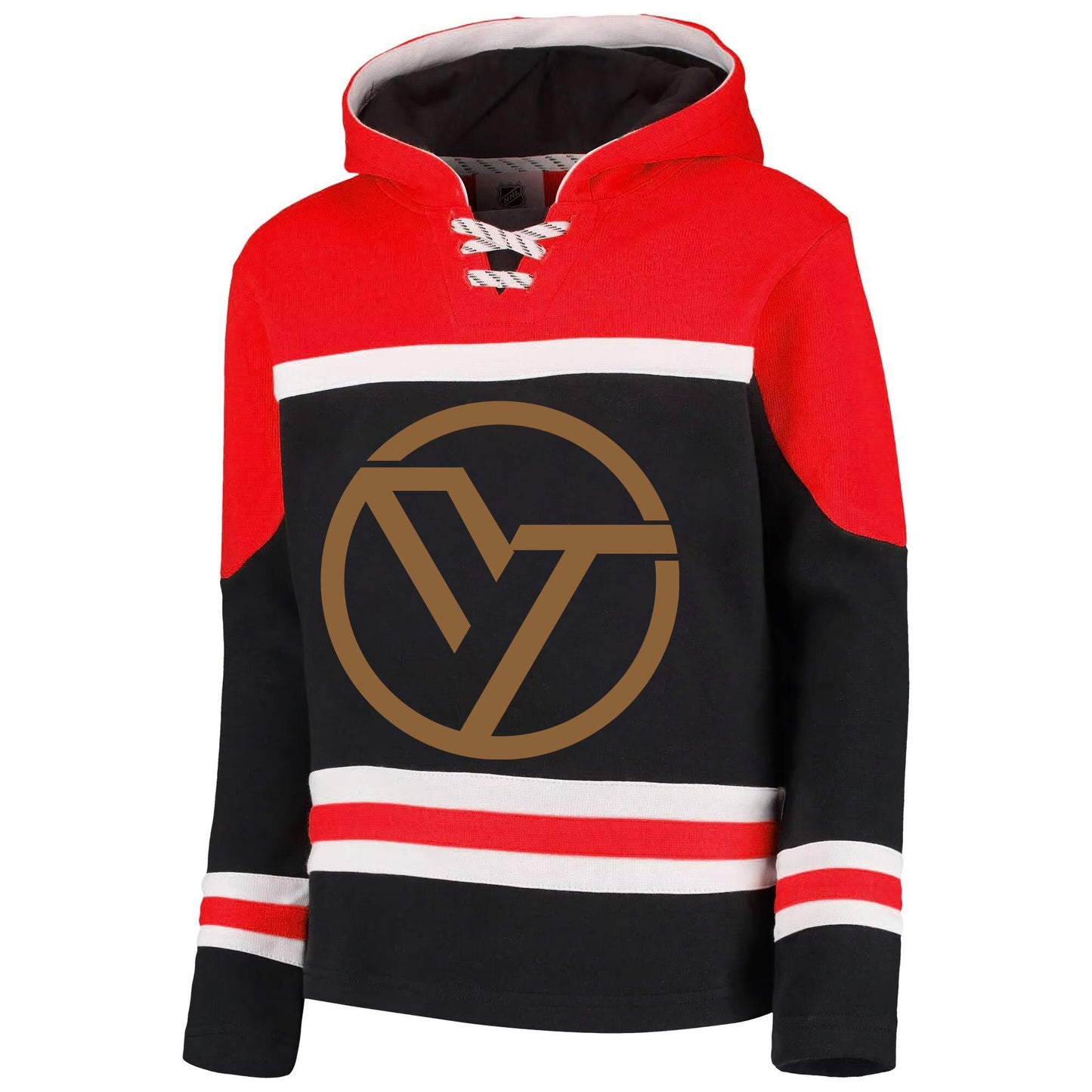 Wholesale Custom Sublimation Embroidered Logo Blank Hockey Sweatshirt Hoodie