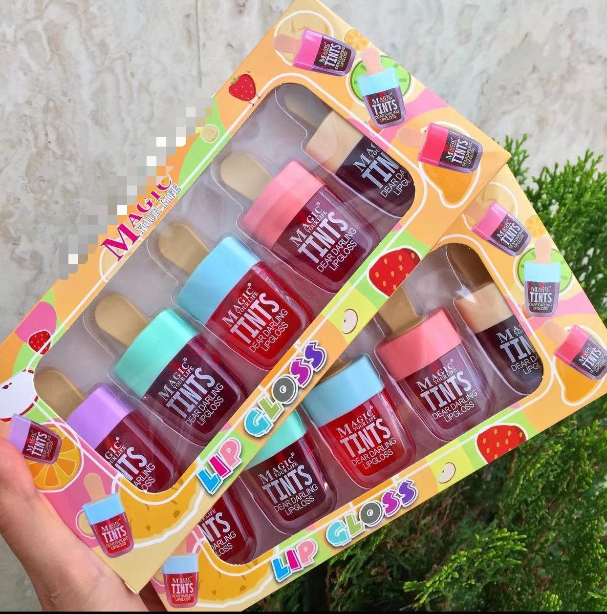 BJL01B Moisturizing Cute Vegetarian Makeup Magic Lip Gloss Organic Lasting Ice Cream Lip Gloss Wholesale Bulk Makeup Lip Gloss