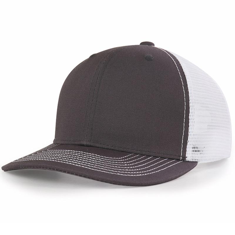 Customized Logo Unisex Blank Shape Fit Cap 112 Truck Drivers Cap High Quality Mesh Cap Ordinary Men's Sun Hat