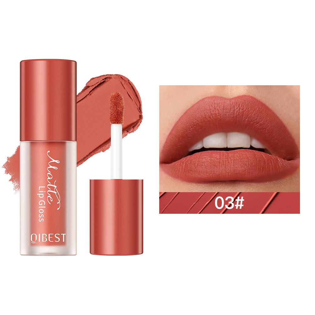 Cruelty-free Natural Velvet Lip Gloss Moisturizing Gloss Non-stick Cup Liquid Lip Glaze Waterproof Non-fading Matte Pigment