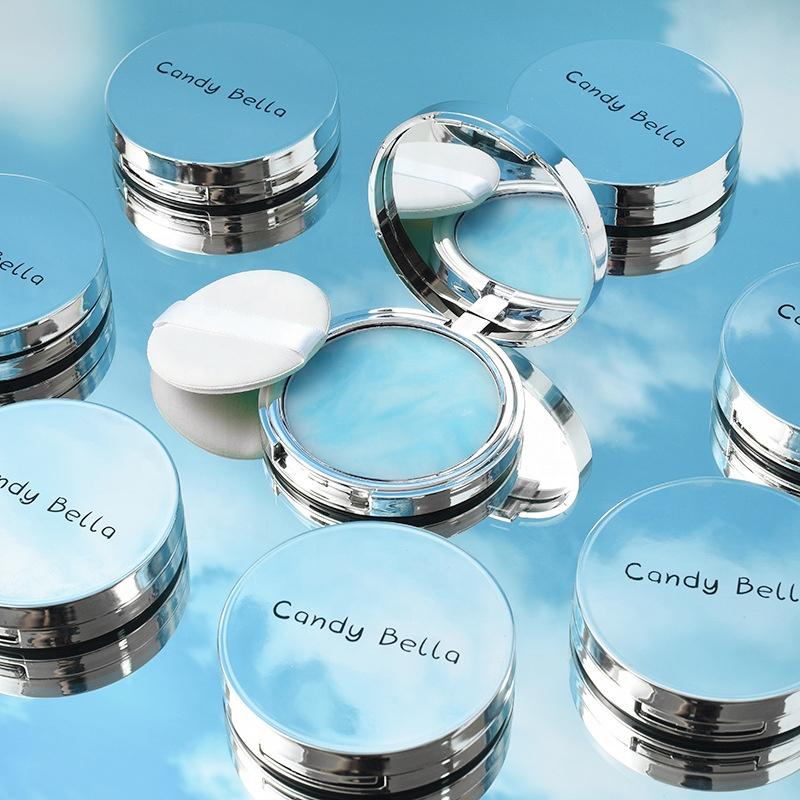 Cosmetics Matte Blue Sky Cloud Oil Control Powder Cake Eco-friendly Candybella Pressed Setting Powder
