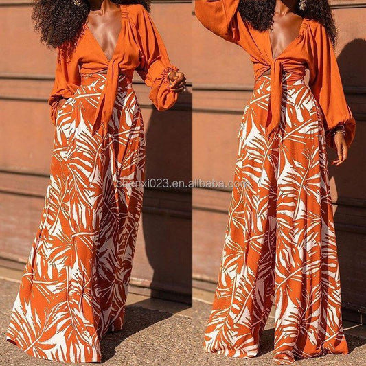 S-5XL Plus Size Hot Women's Fashion Digital Print Short Sleeve Dress