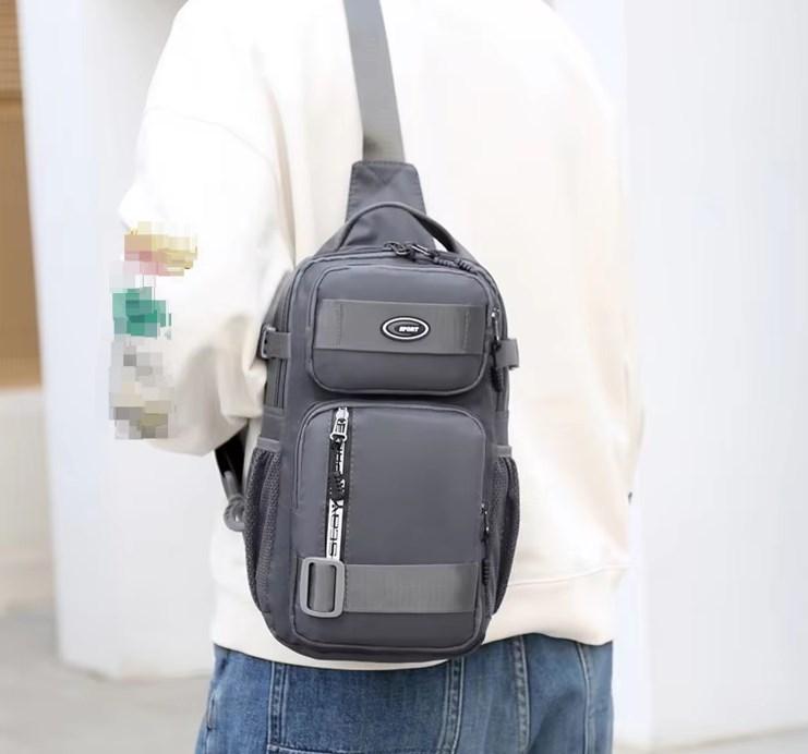 ZWY189 Wholesale New Men's Chest Bag Oxford Waterproof Multi-Pocket Storage Bag Crossbody Bag Sports Travel Work Casual Chest Bag