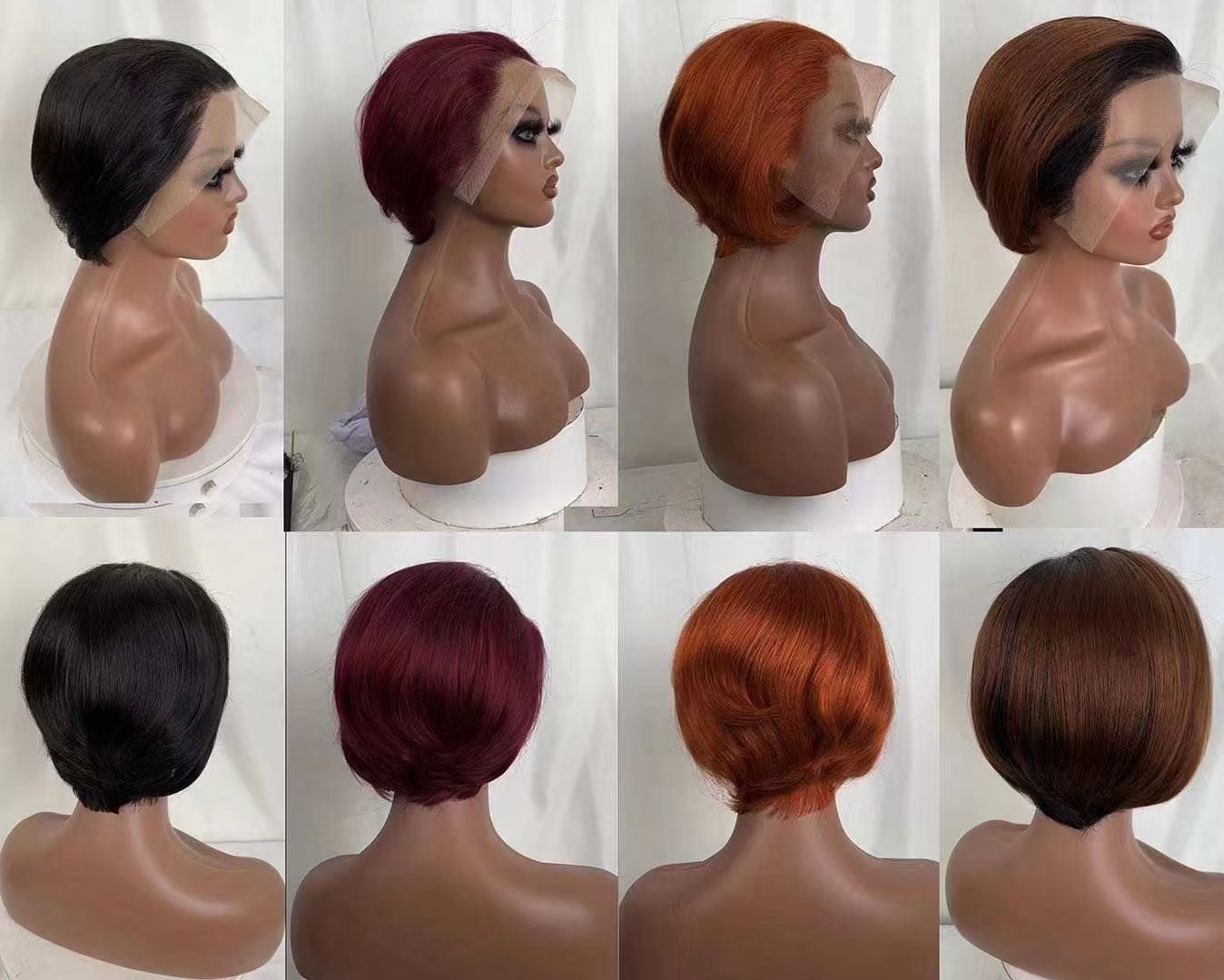 Ready Stock Human Hair Wig And Toupee Color Ring Set
