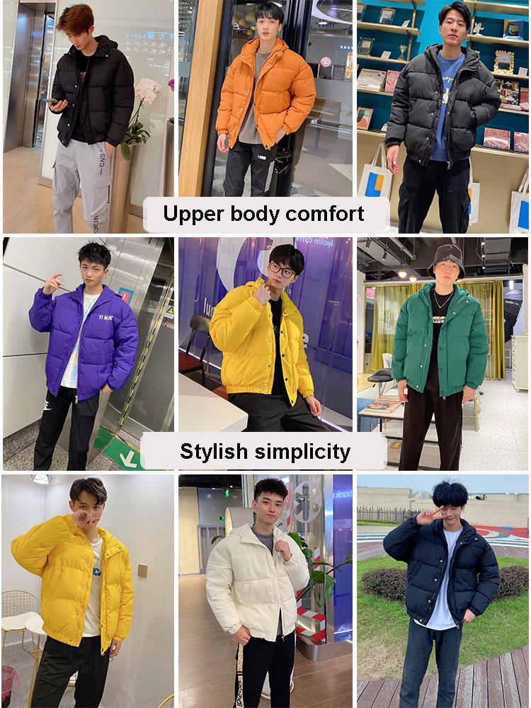 Custom Logo Winter New Fluffy Bread Suit Oversized Bubble Jacket Fluffy Down Jacket With Buttons