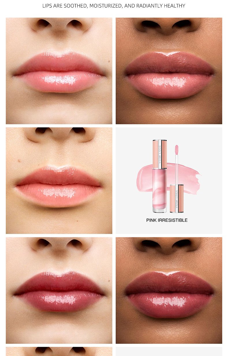 Perfecto Rose Liquid Cream Lip Gloss Waterproof Matte Lip Balm With Customizable Logo Fashion Design Mineral Lip Gloss Label
