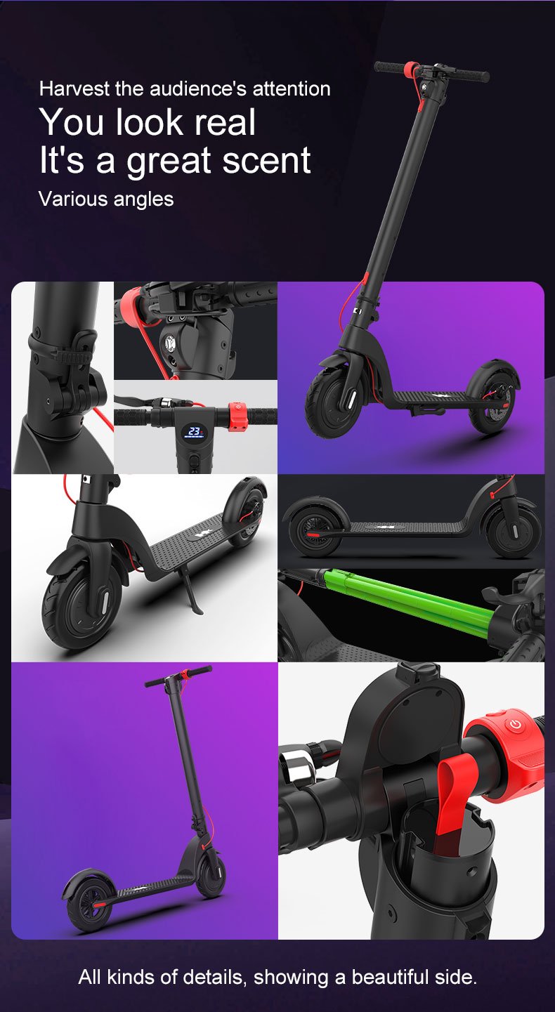 China Cheap Latest Hot Inquiry Fashion X7 Mobile 2 Wheels Other EScooter Powerful 350 Watt Motor Maximum Range 40km Electric Scooter