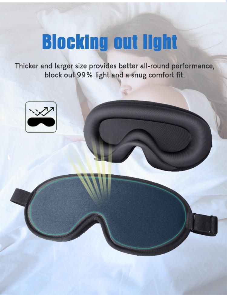 Luxury Sleeping Mask For Back And Side Sleepers Zero Intraocular Pressure Night Eye Mask Hood Shading 3D Sleep Mask