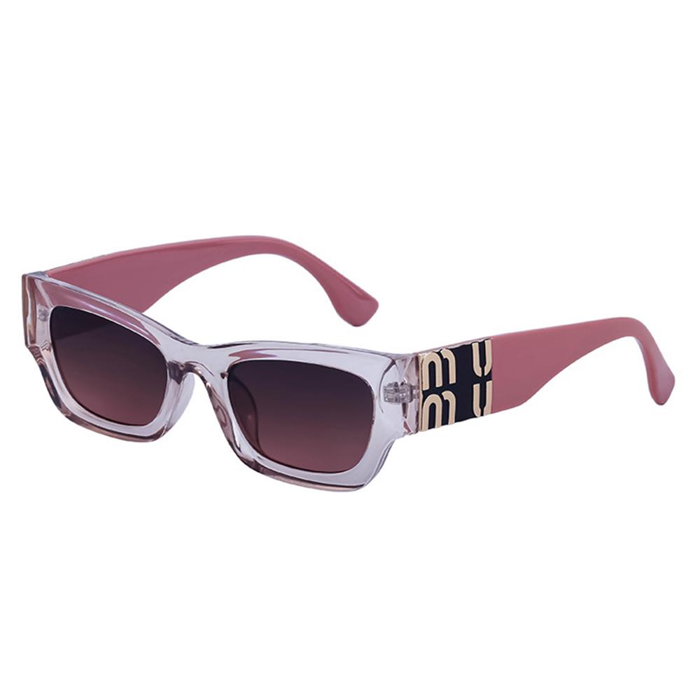 CY-98103 2024 Fashion High Quality UV400 Y2K Letter Metal Small Square Sunglasses