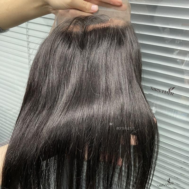 Raw Indian Hair Supplier 360 Lace Front Closure Package Hair With HD Lace Closure Natural Human Hair Bundle With Closure Suit