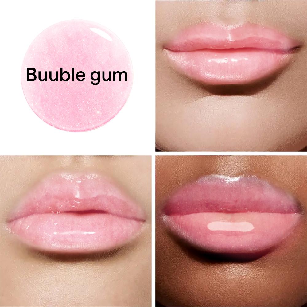 Big Brush 7 Color Changing Lip Oil Moisturizing Seasoning Fruit Transparent Vegetarian Private Label Pink Lip Gloss Lip Gloss