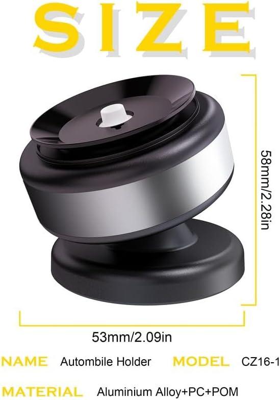 360 Degree Rotating Stable Glass Vacuum Suction Vacuum Battery Mobile Desk Stand Car Magnetic Phone Holder