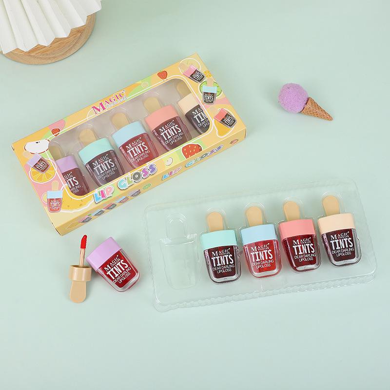 BJL01B Moisturizing Cute Vegetarian Makeup Magic Lip Gloss Organic Lasting Ice Cream Lip Gloss Wholesale Bulk Makeup Lip Gloss