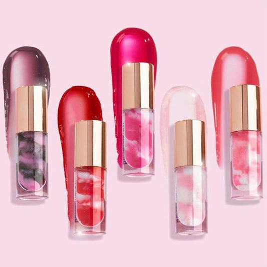 Private Label Moisturizing Marble Color Lip Gloss Vegetarian Cruelty-free Gloss Lip Gloss