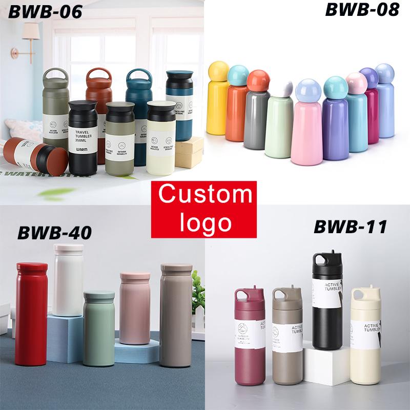 Custom Logo Gift Cup New 2024 Ceramic Logo Plastic Straw Stainless Steel Cup Variety Of Promotional Cups