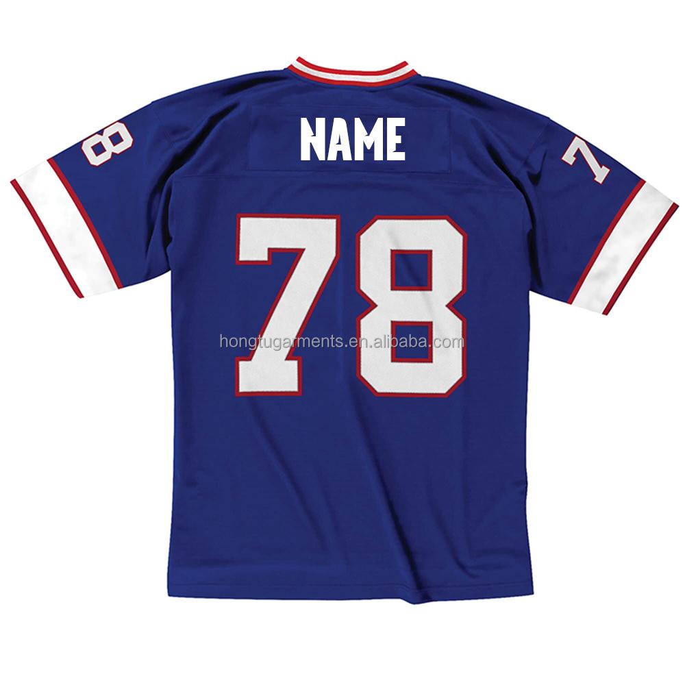 Custom Sublimation Stitching Embroidery Rugby Sportswear Jersey Football Original Football Shirt American Football Jersey