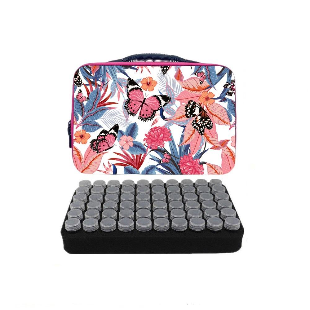 New Arrival 60 70 120 140 Round Bottle Butterfly Storage Box Diamond Painting Toolbox