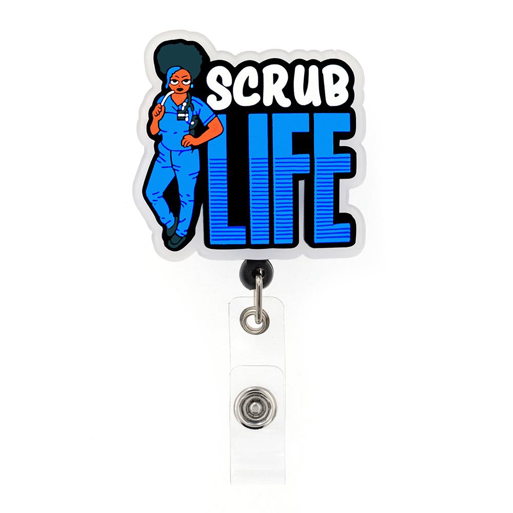 ABO Custom Wholesale Nurse RN Badge Scroll Scrub Life CNA Badge Scroll Nurse Accessories Badge Rack
