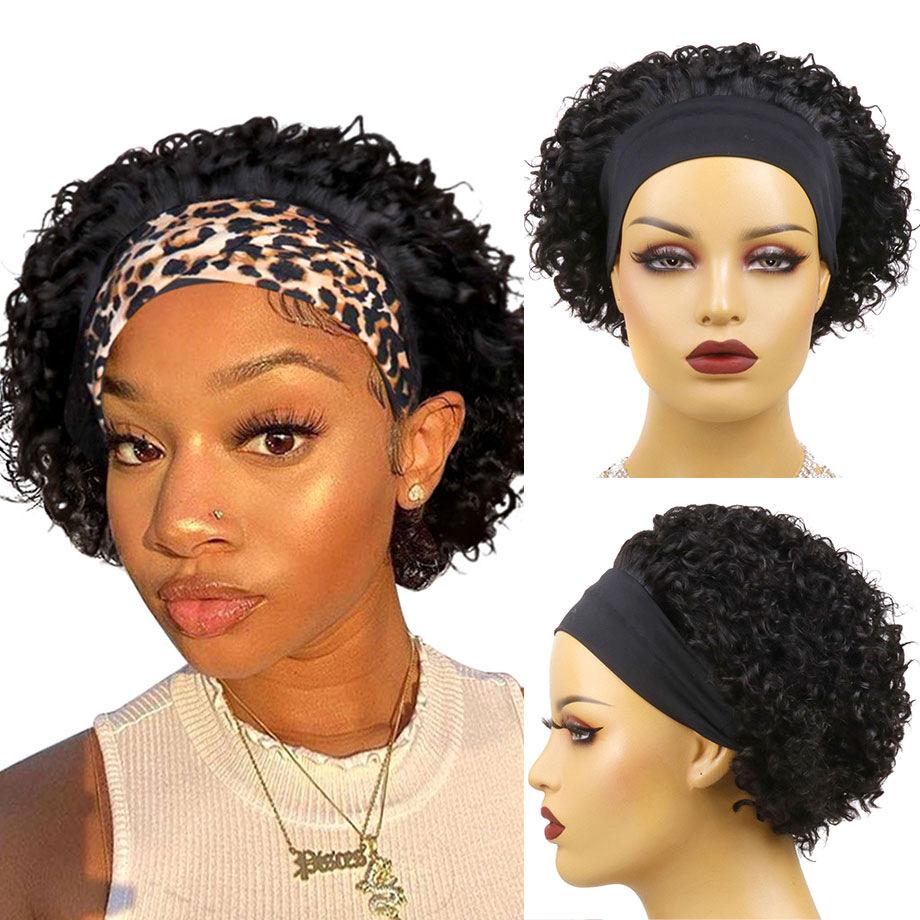 6 Inch Elf Short Hair Front Wig With Transparent Lace Ice Silk Reed Horse Hair Suit Elf Hair With Lace Front Wig