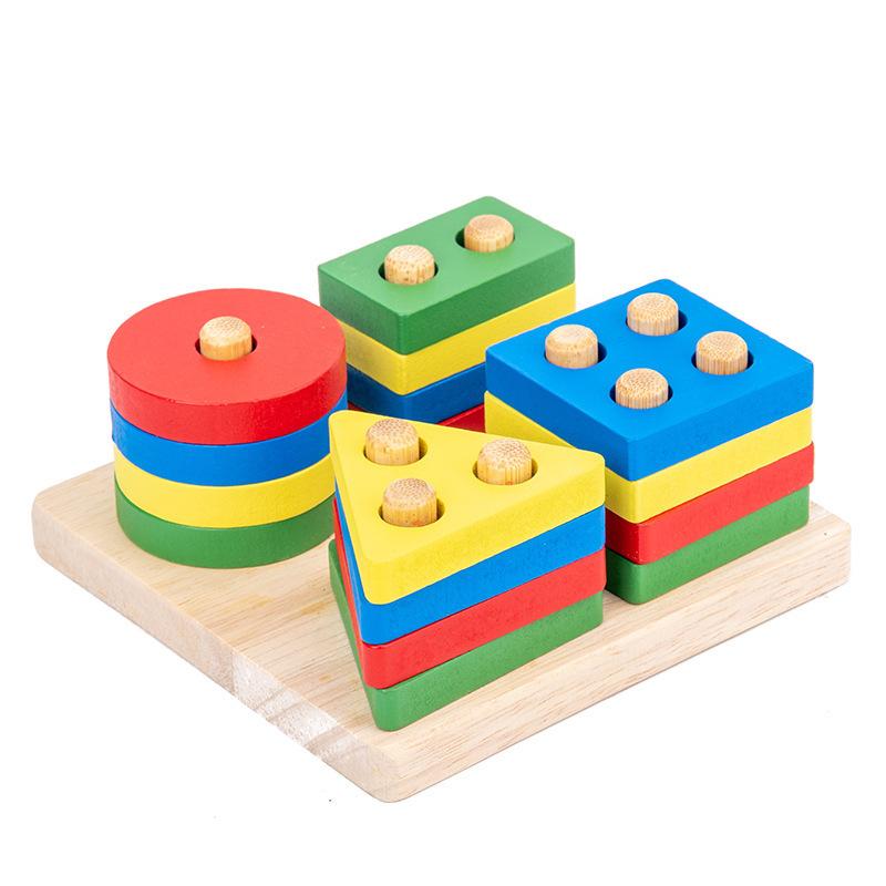 Trending Wooden Baby Intelligence Development Toys Early Learning Education Montessori Toys 1 To 3 Years Old Boys Girls