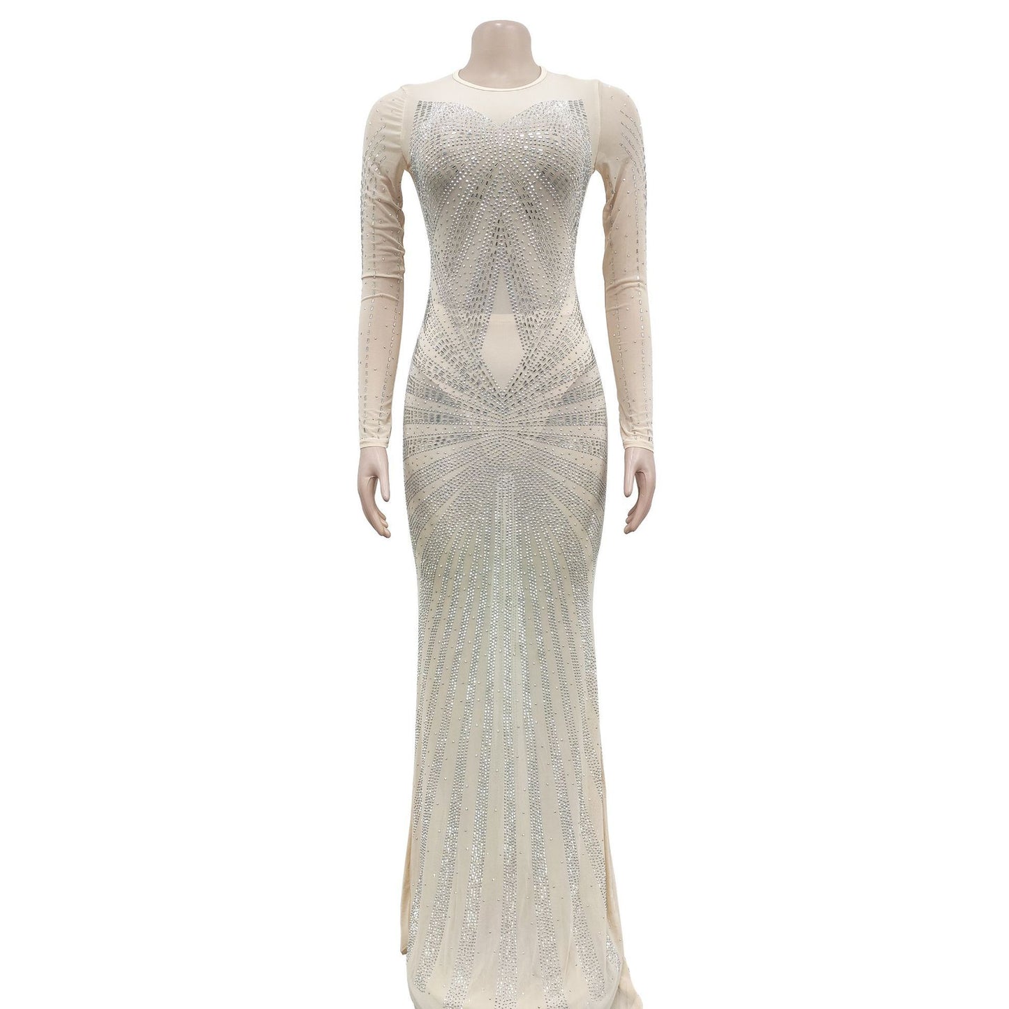 Elegant Long Women 2024 Women Cocktail Dress Elegant Rhinestone Dress High Quality