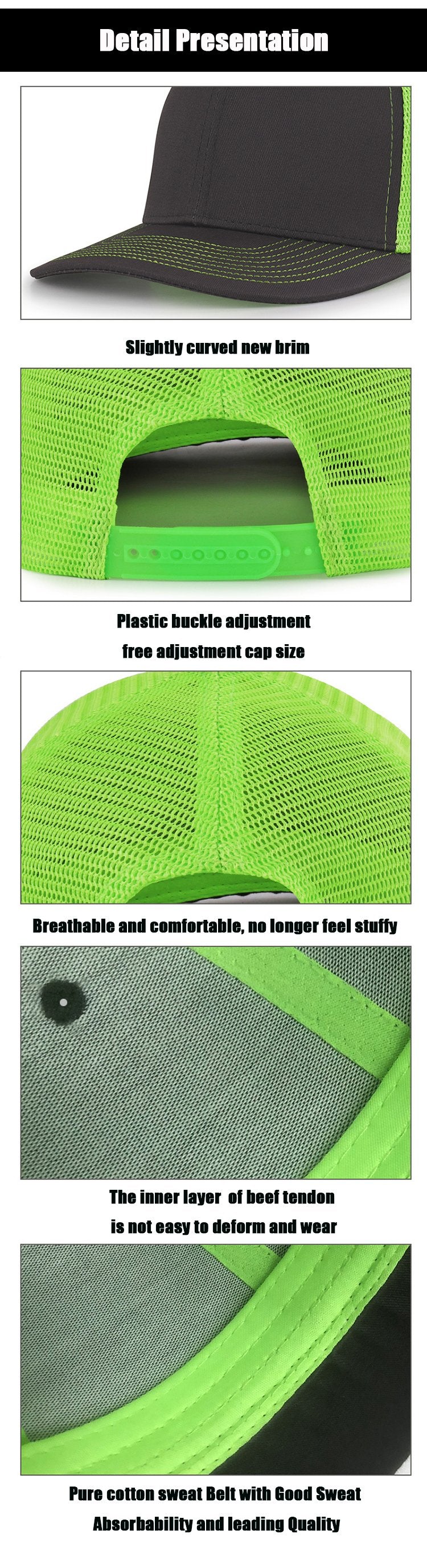 Customized Logo Unisex Blank Shape Fit Cap 112 Truck Drivers Cap High Quality Mesh Cap Ordinary Men's Sun Hat