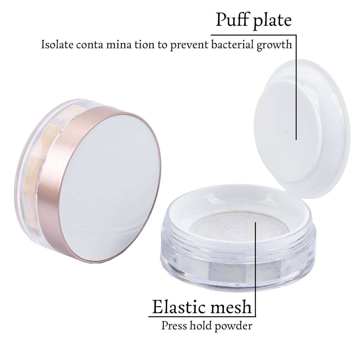 Private Label Face Makeup Waterproof Powder Translucent Powder Oil Control Vegetarian Setting Powder