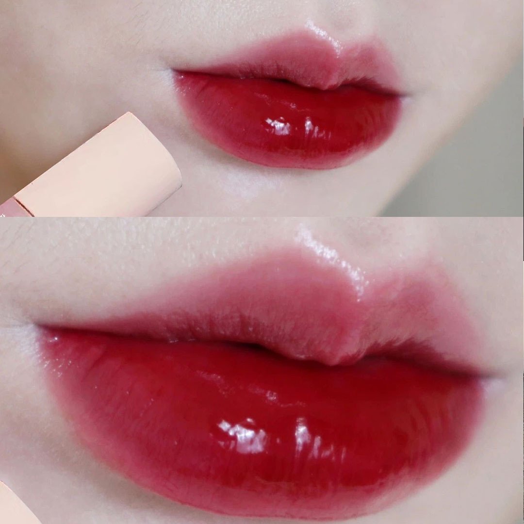 High Coloring Cute Lip Gloss 6-piece Set Heart-shaped Pink Lip Gloss Vivid Juicy Gloss Finishing Cappuvini Mirror Moisturizing Glaze Color